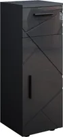Vicco Midischrank Irma, 30 x 81 cm, Anthrazit Hochglanz