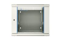 Extralink 9U 600x600 AZH Grey Rack nástenná skriňa, dvojdielna