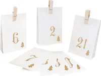 pajoma® Adventskalender zum Befüllen | 24 Papiertüten Geschenktüten, Weihnachten