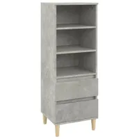 vidaXL Deska barowa beton szara 40x36x110 cm materiał drewnopochodny