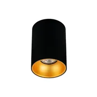 Deckenaufbauleuchte Deckenspot Aufbaustrahler ZAMA Black Gold GU10 rund schwarz/ gold IP20 EDO777343 EDO