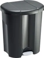 Abfalleimer 1 x 10 l, 2 x 15 l TRIO, Farbe:Schwarz