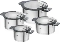 ZWILLING Kochtopfset, 4-tlg | rund | Edelstahl