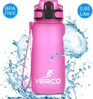 650 ml prémiová láhev na pití Sportovní láhev na vodu se sítkem bez BPA, růžová