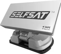 Selfsat Snipe BT Grey Line Single automatische Satelliten Camping Antenne (iOS/Android Steuerung)