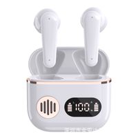 Bluetooth Kopfhörer, In-Ear kopfhörer Kabellos 5.2 HiFi Stereoklang, ENC Noise Cancelling Kopfhörer Bluetooth mit Mic, mit Doppel LED-Stromanzeige, IPX7 wasserdicht Headsets für Android iOS -Weiß