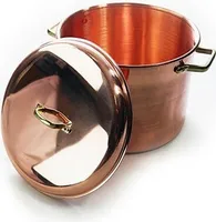 'CopperGarden' Kupfertopf 12L, glatt mit Griffen & Deckel