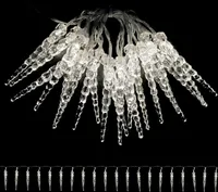 LED Eiszapfen Lichterkette warmweiß 20 LEDs Innen Batterie L220cm