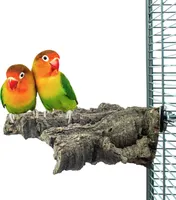 Vogel-Sitzbrett aus Natur Kork · Medium