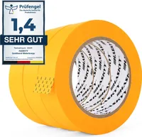 Goldband Malerband Kreppband 3x Malerkrepp 30mm x 50m Profi Klebeband Abdeckband