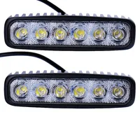 Zusätzliche LED-Scheinwerfer 6 LEDs rechteckig 18 W für 4X4 - Quad und SSV .