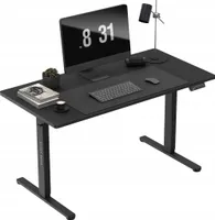 MARK ADLER Leader 7.4 | Höhenverstellbarer Schreibtisch Stehpult | 3 Memory-Steuerung | Touchscreen | Kabeldurchführung | 140x70cm | Schwarz