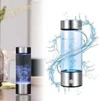 DTC GmbH Trinkflasche autolock Trinkflasche Wasserstoff-Wassergenerator für Trinkwasser, , Tragbarer Wasserionisator Silber