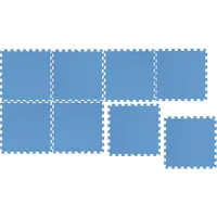 Poolmatte, Unterlage, Schutzmatte für Pool, 9x50x50cm, blau