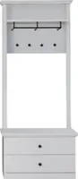 trendteam Garderobe 2-teilige Kombination BrandsonBaxter Weiß Nachbildung 81 x 200 x 41 cm