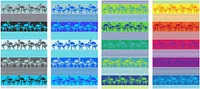 Strandtuch Badetuch Saunatuch Handtuch Duschtuch Crazy Flamingo Baumwolle 90 x 170 cm, Farbe:Blau-Grün
