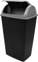 3.03 Odpadkový kôš 38 l s výklopným vekom - cca 65x38x29 cm - Odpadkový kôš v elegantnom drážkovom dizajne