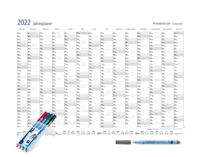 STAEDTLER 1 Wandkalender 2022 + 4 Stifte in Box extra Plakatkalender abwischbar Lumocolor Jahresplaner A1 - 840 x 600 mm