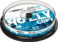 EMTEC ECOVPRW47104CB - 4,7 GB - DVD+RW - 10 Stück(e) - 120 min - Silber - Tortenschachtel