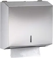 Papierhandtuchspender, Edelstahl Handtuchspender abschließbar, Wandmontierter Taschentuchspender, Toilettenpapier Gewebespender Küchenpapier Handtuchspender