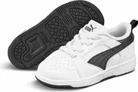 Puma Rebound V6 Lo AC PS Uni Kinder Sneaker 396742 02 weiß/schwarz , Schuhgröße:28 EU