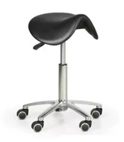 Sattelstuhl. Satteldrehhocker Hocker Drehhocker. schwarz Sattel ICO