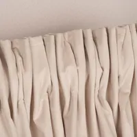 Fertiggardine Velia Samt mit verdeckten Schlaufen einfarbig ecru 140x245cm