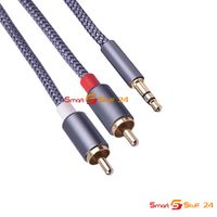 2M Audio Kabel 3,5 mm Klinke auf 2xCinch RCA Chinch zu AUX Klinke Jack 2M