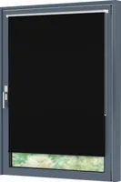 Verdunkelungsrollo Silberbeschichtung klemmfix Thermorollo 50x150cm schwarz