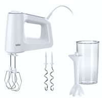 BRAUN Handmixer HM 3105  Mixfuß 500Watt weiß