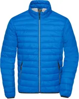 Leichte Daunenjacke im klassischen Design cobalt/silver, Gr. M