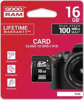 GoodRam SDHC 16 GB Klasse 10 UHS-I / U1 V10 Karte (S1A0-0160R12)