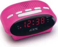 Ices ICR-210 Pink - radio z budzikiem FM, różowy