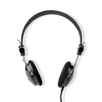 Nedis On-Ear-Kopfhörer mit Kabel | 3.5 mm | Seillänge: 1.10 m | Schwarz NE550718451
