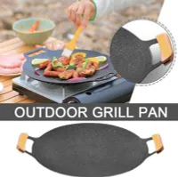BBQ Grillplatte für Gasherd Induktionsherd koreanische BBQ Grillpfanne Leper, Grillzubehör