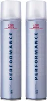 Wella Performance Ultra Hold Hair Spray 2x500ml