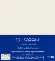 Jersey Topper Spannbettlaken Natur 180x200 - 200x200 cm 100% Baumwolle