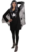 Schwarze Witwe Kostüm Spinne Halloween Spinnenkostüm Monster Damen Verkleidung