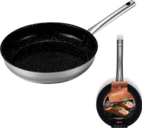 Venteo Kitchenpro Pan Inox - Edelstahlpfanne, Keramikbeschichtung, Antihaft, Induktion 20/24/28cm
