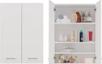 Bad-Hängeschrank MARGO – mattweiß