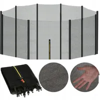 SPRINGOS Vnější síť pro trampolínu pro trampolínu Zipper Snap Hook Ochranná síť proti pádu Náhradní síť Příslušenství pro trampolíny Všestranná ochrana