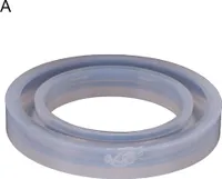 Runde Silikon-Armreif-Gussform für Harz-Armband-Schmuck, DIY-Bastelwerkzeug-A,58mm