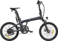ADO E-Bike ADO Air 20S Skládací elektrokolo,E-Skládací kolo,E-Bike,250W (verze pohlcující nárazy),20 palců,Smart APP,Grey