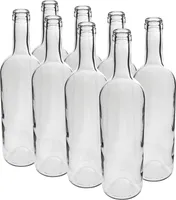 Butelka wina 750ml białe szkło