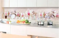Küchenrückwand Folie selbstklebend ZEN GARTEN 350 x 60 cm - Klebefolie - Dekofolie - Spritzschutz für Küche -