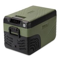 Yolco KX30 Green Elektrische Kompressor-Kühlbox, Dual- Zone, App Steuerung per Bluetooth, 12/24 V und 230 V, für Auto, LKW, Boot, Camping Kühlschrank