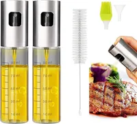 Sprühöl, Sprühöl 100ml Olivenöl Spray mit Pinselaufsatz Ideal zum Salat kochen, Grillen Kochen