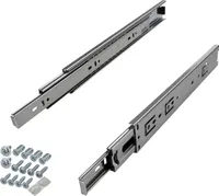 SOTECH 1 Paar (2 St.) Schubladenschienen Vollauszug Länge 300 mm Tragkraft 35 kg Höhe 45 mm inkl. Schraubenset