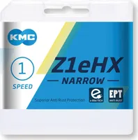 KMC Z1eHX Łańcuch rowerowy NARROW antykorozyjny srebrny wąski E-BIKE 128 ogniw