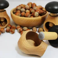 Nussknacker Pilz", mit Schraubgewinde, mit abgerundeten Ecken und Metalleinsatz 10 cm"